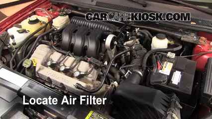 2005 Ford Five Hundred SEL 3.0L V6 Filtre à air (moteur) Changement